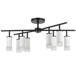 LR7283681 Люстра RULLO 8х50W GU10 ЧЕРНЫЙ/БЕЛЫЙ (571728+214436-8+202431-8)