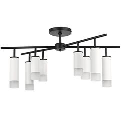 LR7283648641 Люстра RULLO 8х50W GU10 ЧЕРНЫЙ/БЕЛЫЙ (571728+214436-4+214486-4+202431-8)
