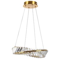 699043 Люстра VIDARE 20W LED 1700LM ЗОЛОТО 3000K IP20