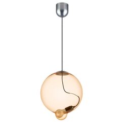 805303 Люстра COLORE 1х8W (led) E27 АЛЮМИНИЙ/КОНЬЯЧНЫЙ