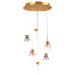 805169 Люстра COLORE LED 6х4W 1100LM ЗОЛОТО/МУЛЬТИКОЛОР 3000K