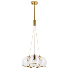 729031 Люстра SFERICO 3х40W E27 ЛАТУНЬ/ПРОЗРАЧНЫЙ