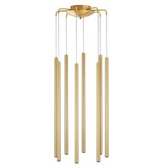 L8T747333 Люстра TUBO LED 40W 2400LM 25G ЗОЛОТО 3000K (574733+747333 (8шт)