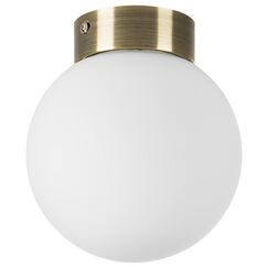 812011 Люстра GLOBO 1х40W E14 antique bronze/white