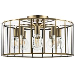 798281 Люстра GENNI 8х40W E27 ЛАТУНЬ/ПРОЗРАЧНЫЙ