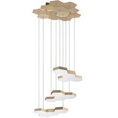 750221 Люстра подвесная FAVO LED-60W 2880LM Satin Gold 3000K