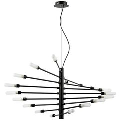 733187 Люстра RAGNO 18х40W G9 ЧЕРНЫЙ МАТОВЫЙ