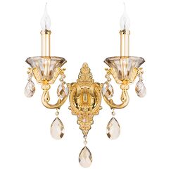 786622 Бра AMPOLLO 2х60W E14 24К ЗОЛОТО