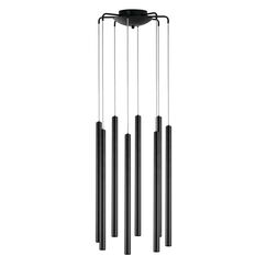 L8T747247 Люстра TUBO LED 40W 2560LM 25G ЧЕРНЫЙ 4000K (574737+747247 (8шт)