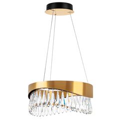 703143 Люстра HELIO 27W LED 1344LM ШАМПАНЬ 3500K