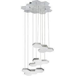 750222 Люстра подвесная FAVO LED-60W 2880LM Silver 3000K