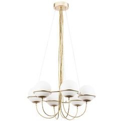 803263 Люстра GLOBO 6х40W E14 ШАМПАНЬ/БЕЛЫЙ