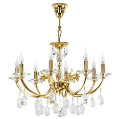 694082 Люстра подв STREGARO 8х60W E14 ЗОЛОТО