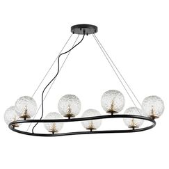 815287 Люстра BARI 8х10W(led) G9 ЧЕРНЫЙ МАТОВЫЙ/ЗОЛОТО