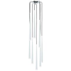 807086 Подвес PUNTO 8х25W G9 ХРОМ/БЕЛЫЙ