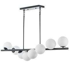 815187 Люстра CROCO 8х40W E14 ЧЕРНЫЙ МАТОВЫЙ