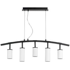 LR735363862 Люстра RULLO 5х50W GU10 ЧЕРНЫЙ/БЕЛЫЙ (571735+214436-3+214486-2)