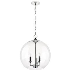 729134 Люстра SFERICO 3х40W E14 ХРОМ/ПРОЗРАЧНЫЙ