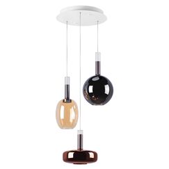 792139 Люстра DISCO 3x6W LED 600LM 120G БЕЛЫЙ/МУЛЬТИКОЛОР 3000К