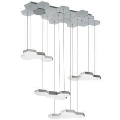 750262 Люстра подвесная FAVO LED-80W 3840LM Silver 3000K