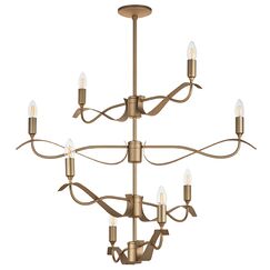 733283 Люстра RAGNO 8х40W E14 ЗОЛОТО