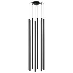 L8T747447 Люстра TUBO LED 40W 2560LM 25G ЧЕРНЫЙ 4000K (574737+747447 (8шт)