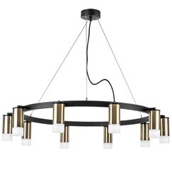 LR0203101 Люстра RULLO 10х50W GU10 ЧЕРНЫЙ/БРОНЗА (571020+214431-10+202431-10)