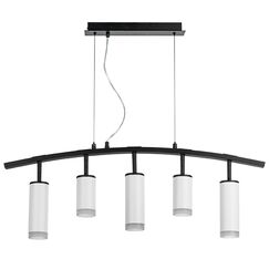 LR7353628630 Люстра RULLO 5х50W GU10 ЧЕРНЫЙ/БЕЛЫЙ (571735+214436-2+214486-3+202430-5)