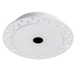 074206-02 Рамка скрытого монтажа плоская д/светильников 0742х6 (D85) SPIRA БЕЛЫЙ