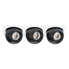 i536727272 Светильник INTERO LED 9W*3 850LM*3 24G БЕЛЫЙ/ЧЕРНЫЙ 3000K (217536+217072+217072+217072)