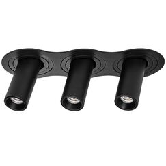 i637272 Светильник INTERO TUBO LED 10W*3 500LM*3 60G ЧЕРНЫЙ 3000K (217637+217272+217272+217272)