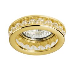 031702 Светильник MONILO INC MR16/HP16 ЗОЛОТО/ПРОЗРАЧНЫЙ