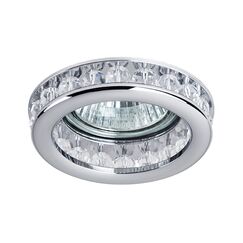 031704 Светильник MONILO INC MR16/HP16 ХРОМ/ПРОЗРАЧНЫЙ