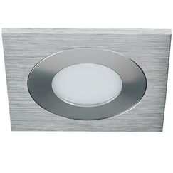 212180 Светильник LEDDY QUAD LED 3W 240LM АЛЮМИНИЙ 3000K в стену в подрозетник с трансф(в комплекте)