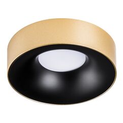 L01002723 Светильник LEVIGO MR16/HP16 ЧЕРНЫЙ МАТОВЫЙ/ЗОЛОТО (010027+510023)