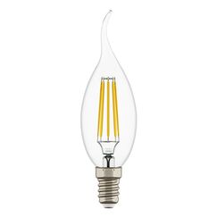 933602 Лампа LED FILAMENT 220V CA35 E14 6W=65W 400-430LM 360G CL 3000K 30000H