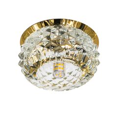 004252-G9 Светильник CESARE SPHE CR ЗОЛОТО/ПРОЗРАЧНЫЙ