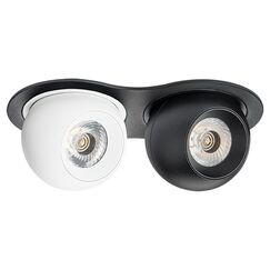 i6276474 Светильник INTERO LED 9W*2 850LM*2 24G ЧЕРНЫЙ/БЕЛЫЙ 4000K (217627+217064+217074)