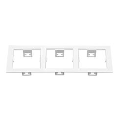 214536 Рамка DOMINO Triple QUADRO MR16 БЕЛЫЙ