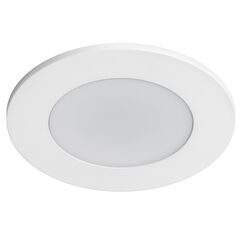 012916 Рамка (светильник) PVC д/LED-модулей 941хх и LED-ламп D50мм PIANO ROUND БЕЛЫЙ IP65