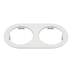 214656 Рамка DOMINO Double ROUND МR16 БЕЛЫЙ