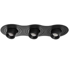 i637172 Светильник INTERO TUBO LED 7W*3 360LM*3 60G ЧЕРНЫЙ 3000K (217637+217172+217172+217172)