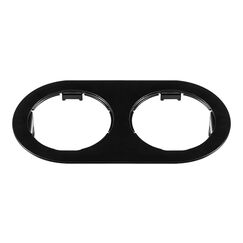214657 Рамка DOMINO Double ROUND МR16 ЧЕРНЫЙ