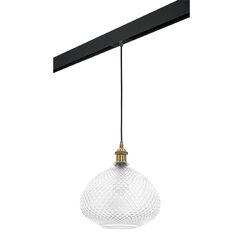 PRO798031 Светильник д/1-фазн трека GENNI 1х40W E27 ЛАТУНЬ/ПРОЗРАЧНЫЙ/ЧЕРНЫЙ (798031+595007)