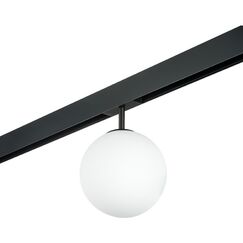 PRO130107 Светильник д/1-фазн трека TETA ЧЕРНЫЙ/БЕЛЫЙ E14 D180 PRO (595107+595130)