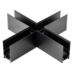 509187 Соединитель для накладного трека UNO Х-образный ЧЕРНЫЙ