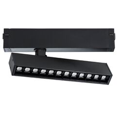 205317R Светильник д/1-фазного трека TETA LED 9W 700LM 24G ЧЕРНЫЙ PRO 3000-6000K DIM