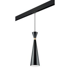 PRO816317 Светильник д/1-фазн трека DUMO 1х40W E27 ЧЕРНЫЙ МАТОВЫЙ/ЗОЛОТО (816317+595007)