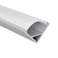 409629 Профиль PROFILED с полукругл. рассеив-м д/светодиод. лент, материал: алюм., 1шт=2м