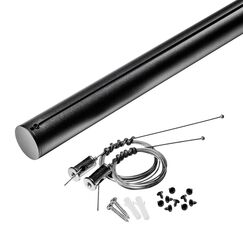 508917 Штанга крепежная 1,6м д/тканевого трека д/светильников 208ххх NOVE ЧЕРНЫЙ